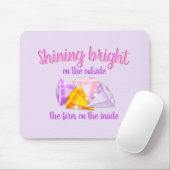 Leuchtende Diamanten - Maus-Pad Mousepad (Mit Mouse)