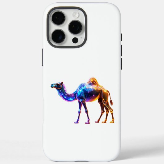 Leuchtende digitale Kamelkunst Case-Mate iPhone Hülle (Rückseite)