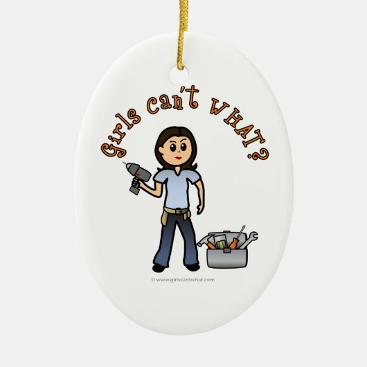 Leuchtende Diva Keramik Ornament (Vorne)