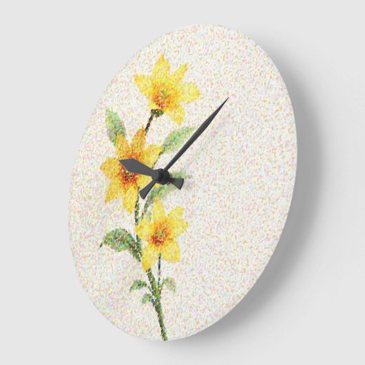 Leuchtende Dotwork Große Wanduhr (Winkel)