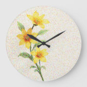 Leuchtende Dotwork Große Wanduhr (Vorderseite)