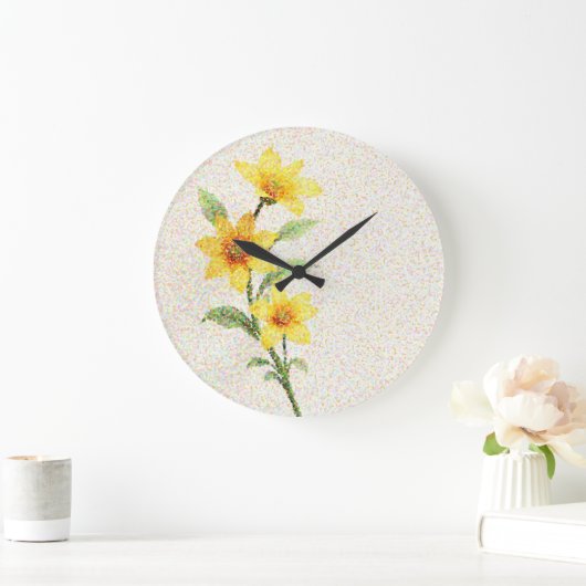 Leuchtende Dotwork Große Wanduhr (Zuhause)