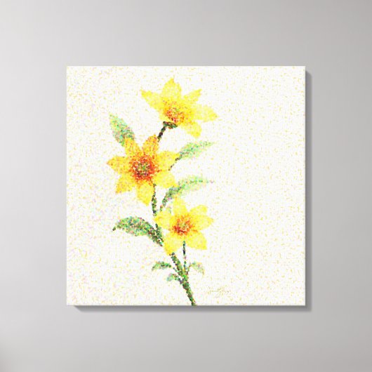 Leuchtende Dotwork Leinwanddruck (Vorderseite)