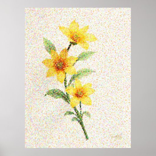 Leuchtende Dotwork Poster (Vorne)