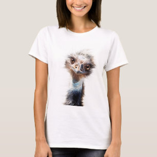 Leuchtende Emu-Kunst T-Shirt