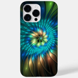 Leuchtende Fantasie-Blume, buntes Abstraktes Frakt Case-Mate iPhone 14 Pro Max Hülle