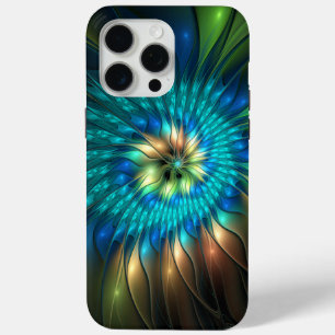 Leuchtende Fantasie-Blume, buntes Abstraktes Frakt Case-Mate iPhone Hülle