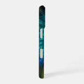 Leuchtende Fantasie-Blume, buntes Abstraktes Frakt iPhone 16 Hülle (Rechte Seite)