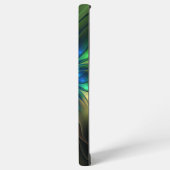 Leuchtende Fantasie-Blume, buntes Abstraktes Frakt Samsung Galaxy Hülle (Linke Seite)