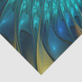 Leuchtende Fantasie-Blume, buntes Abstraktes Frakt Seidenpapier (Detail)