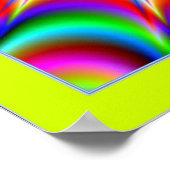 Leuchtende Farbembrace Poster (Ecke)