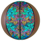 Leuchtende, farbenfrohe Sterne - Sterne passen imm Basketball (Vertikal)