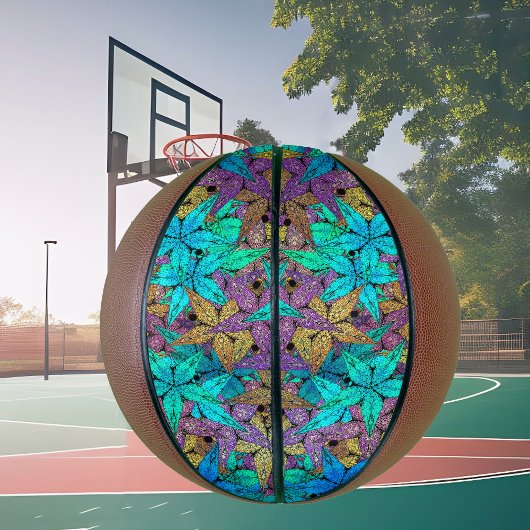 Leuchtende, farbenfrohe Sterne - Sterne passen imm Basketball