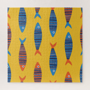 Leuchtende Fische Unterwasser-Lebensanzeige Puzzle