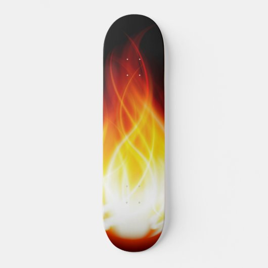 Leuchtende Flammen-Skateboard Skateboard (Vorderseite)