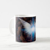 Leuchtende Flügel und Aura Kaffeetasse (Vorderseite Links)