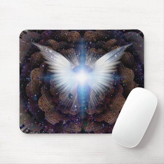 Leuchtende Flügel und Aura Mousepad (Mit Mouse)