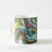 Leuchtende Flüssigglas-Träume Kaffeetasse (Vorderseite Links)