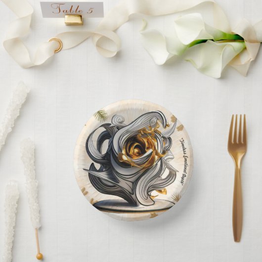 "Leuchtende Gefühl" Pappteller (Hochzeit)