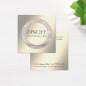 Leuchtende, glänzende, einfache Discount-Karte (Schreibtisch)