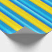 Leuchtende, glatte Diamanten koordinierende Streif Geschenkpapier (Ecke)