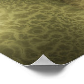 Leuchtende goldene Spirale Poster (Ecke)