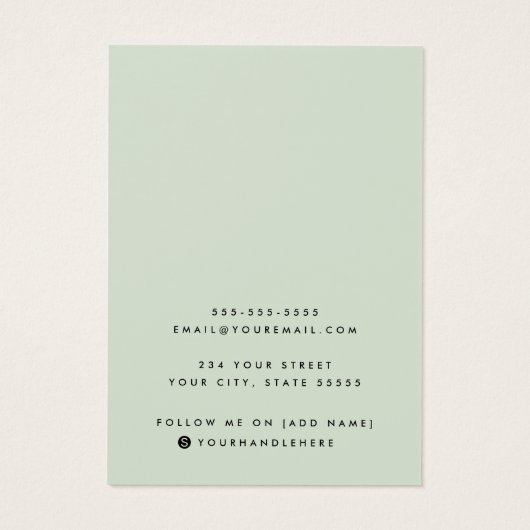 Leuchtende, grüne Grenz-Logo Ohrsichtkarte (Rückseite)