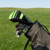 Leuchtende grüne Neonstreifen horizontal Golf Headcover (In SItu)