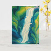 Leuchtende Grußkarte Karte (Gelbe Blume)