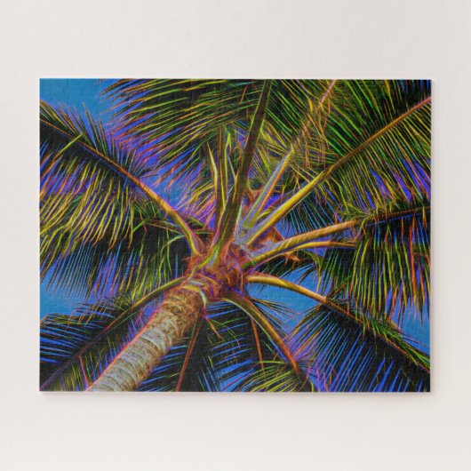 Leuchtende Hawaii-Palme Puzzle (Horizontal)