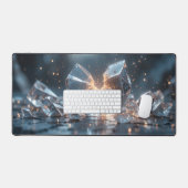 Leuchtende Heilgeometrie Schreibtischunterlage (Tastatur & Maus)