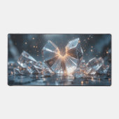 Leuchtende Heilgeometrie Schreibtischunterlage (Vorderseite)