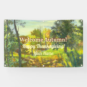 Leuchtende Herbstfarbe Banner
