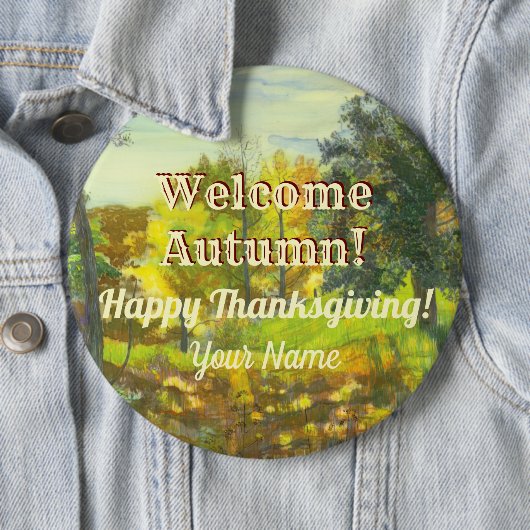 Leuchtende Herbstfarbe Button (Beispiel)