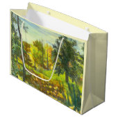 Leuchtende Herbstfarbe Große Geschenktüte (Vorderseite Schrägansicht)