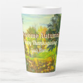 Leuchtende Herbstfarbe Milchtasse (Vorderseite)