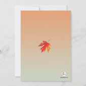 Leuchtende Herbstfarben-Einladung Einladung (Rückseite)