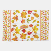 Leuchtende Herbstleaves Geschirrtuch (Horizontal)