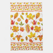 Leuchtende Herbstleaves Geschirrtuch (Vertikal)