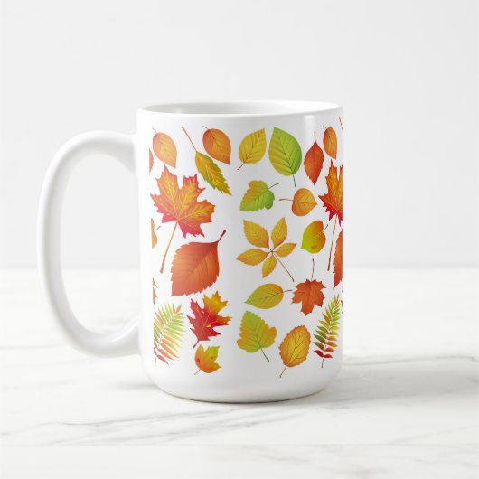 Leuchtende Herbstleaves Kaffeetasse (Links)