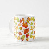 Leuchtende Herbstleaves Kaffeetasse (Vorderseite Links)