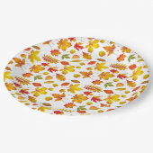 Leuchtende Herbstleaves Pappteller (Schrägansicht)