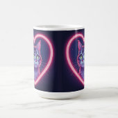 Leuchtende Kitty-Liebeskunst | Romantisches Gesche Kaffeetasse (Mittel)