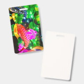 Leuchtende Koi Ausweis (Vorder- & Rückseite)