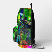 Leuchtende Koi Bedruckter Rucksack (Rechts)