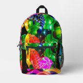 Leuchtende Koi Bedruckter Rucksack (Vorderseite)