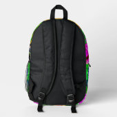 Leuchtende Koi Bedruckter Rucksack (Rückseite)