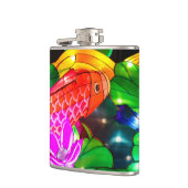 Leuchtende Koi Flachmann (Links)