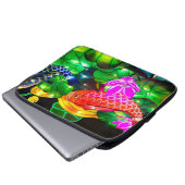Leuchtende Koi Laptopschutzhülle (Vorne Knopf)