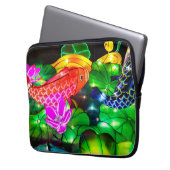 Leuchtende Koi Laptopschutzhülle (Vorderseite Links)